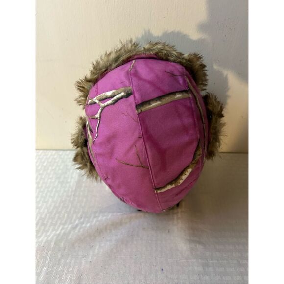 Realtree Hot Shot trapper flapper hat adult s/m purple camo - Picture 3 of 6